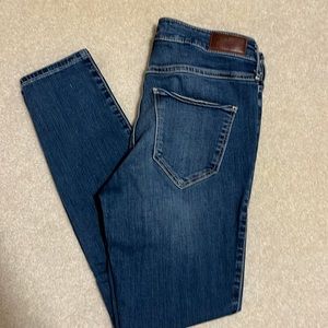 Hollister High Rise Super Skinny Crop Jeans Lace Waist